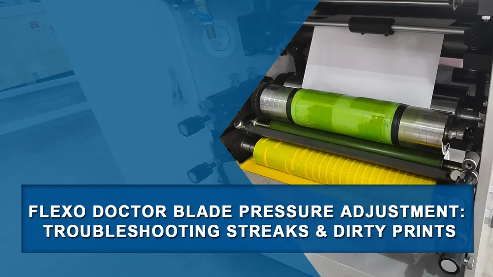 Flexo Printing Machine Doctor Blade Pressure Adjustment: Troubleshooting Guide for Streaks & Dirt
