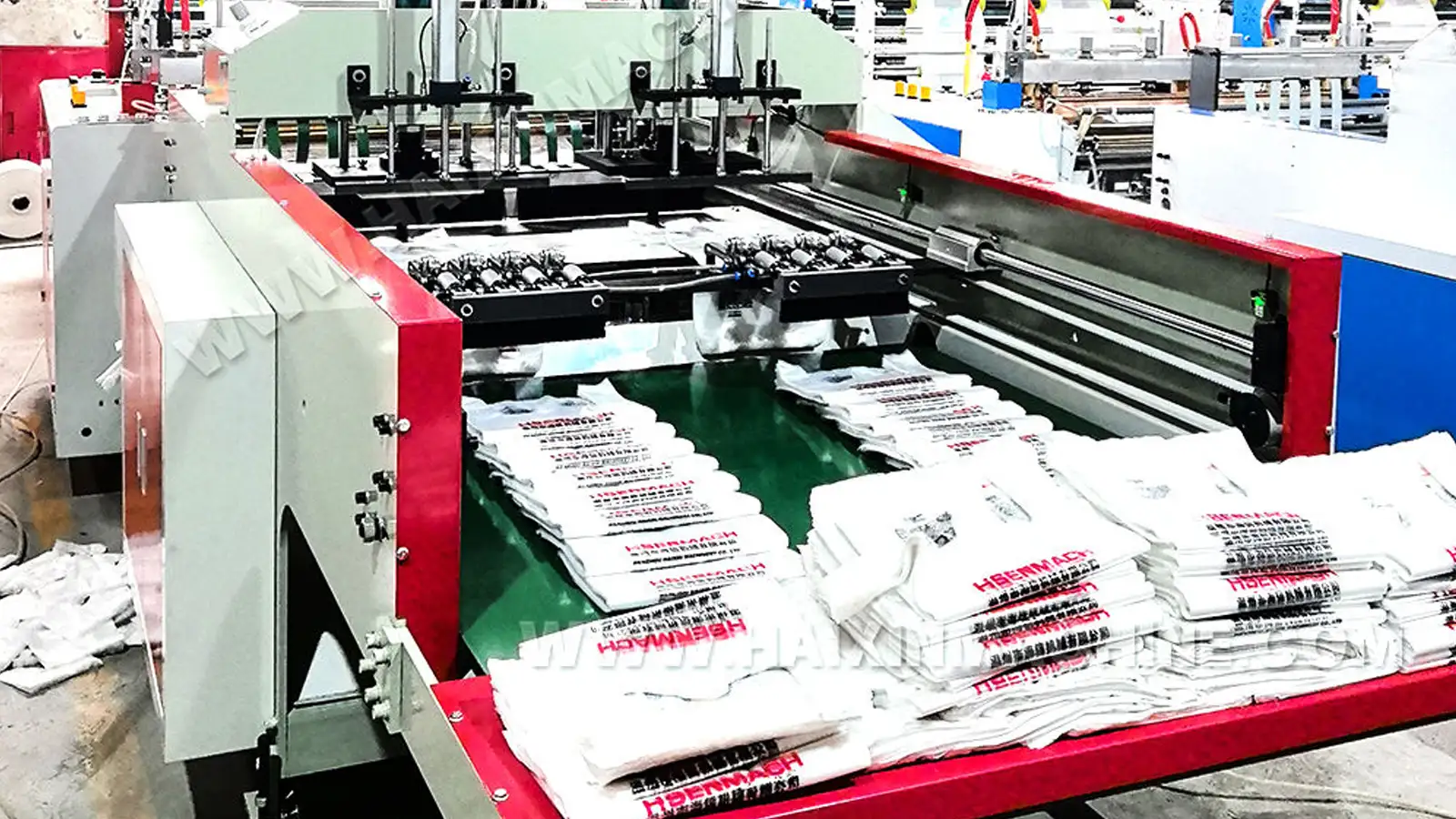 NTP-T200 T-Shirt Bag Making Machine | 4-Line High Speed Production Operation