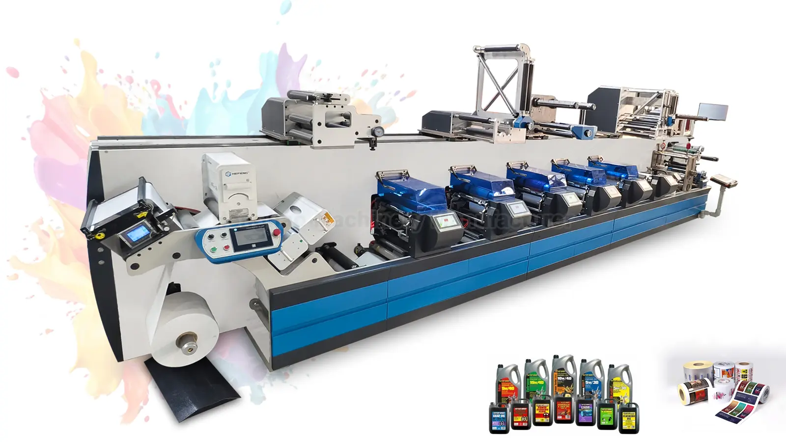 NJZ-420B Full Servo Flexo Printing Machine (Film & Label) Main View