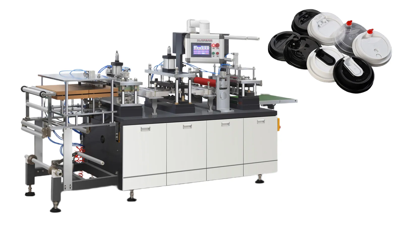 Cup Lid Forming Machine for PET/PLA/PS | High Speed NTP-TM450