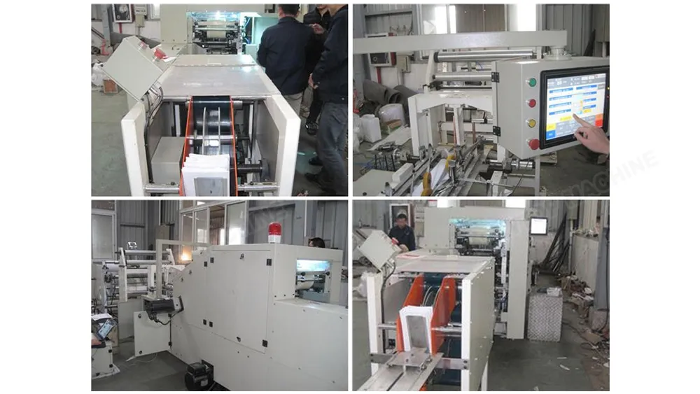 NTPFD-250T Fully Automatic Square Bottom Paper Bag Machine with Twisted Handle Application