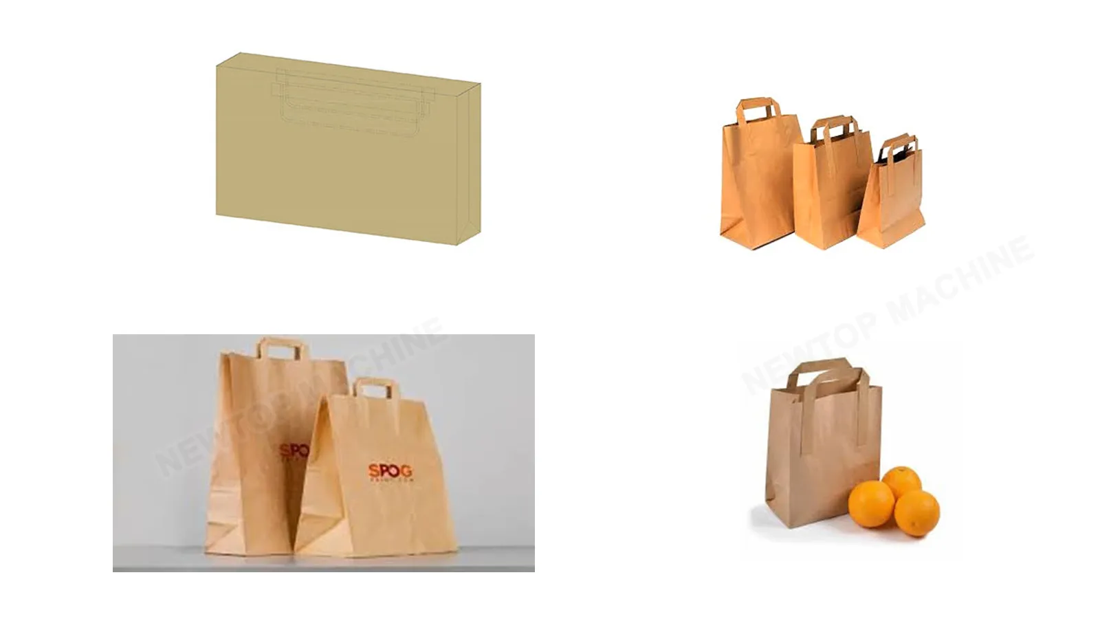 NTPFD-550F Fully Automatic Square Bottom Paper Bag Machine with Flat Handle Details