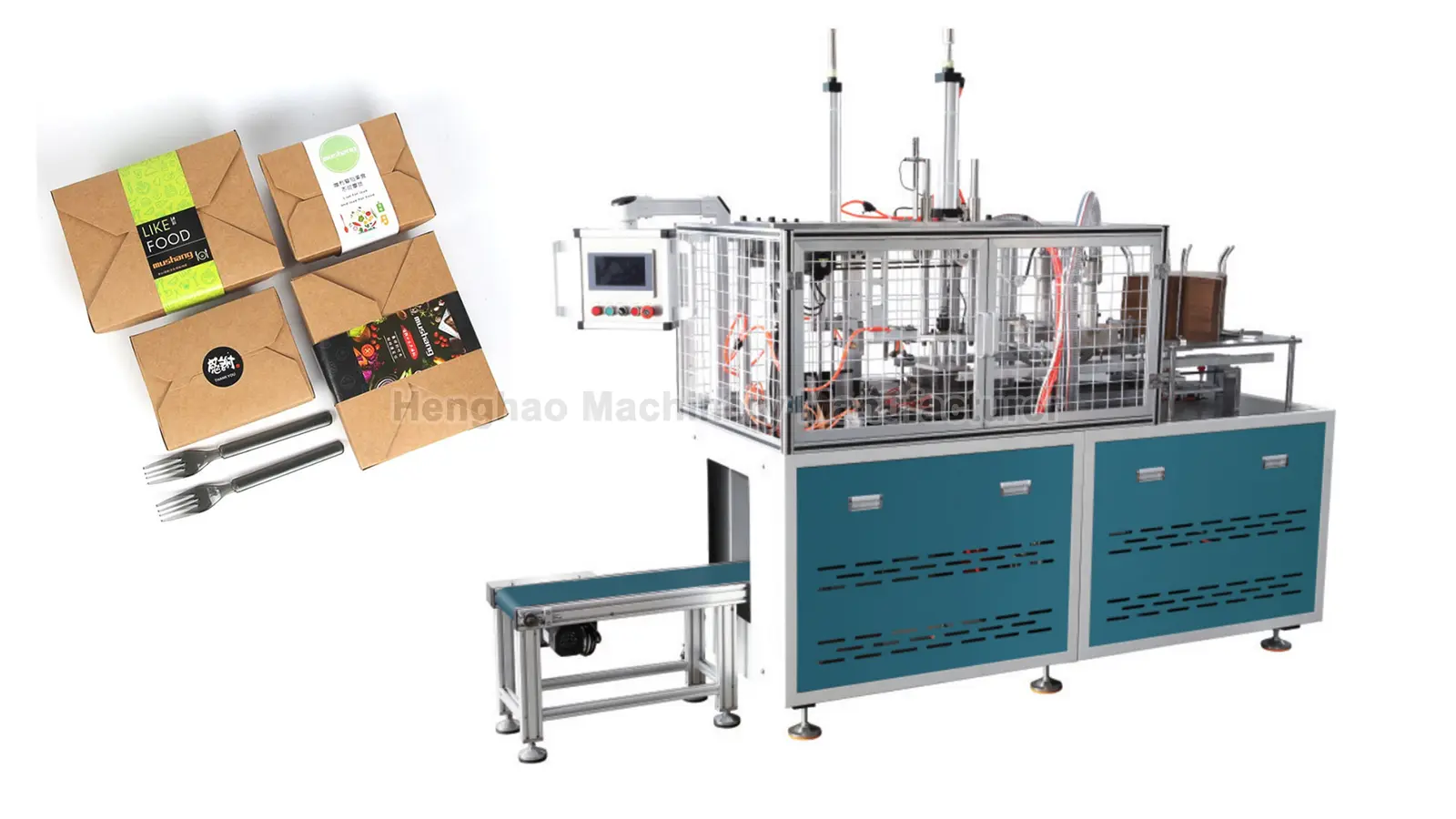 Intelligent Full Automatic Paper Lunch Box Forming Machine (NTP-CHL)